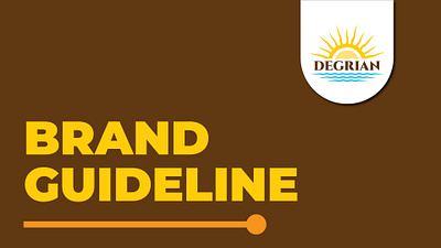 Degrian Brand Guideline Design adobe brandguideline branding creative graphic design illustrator logo photoshop