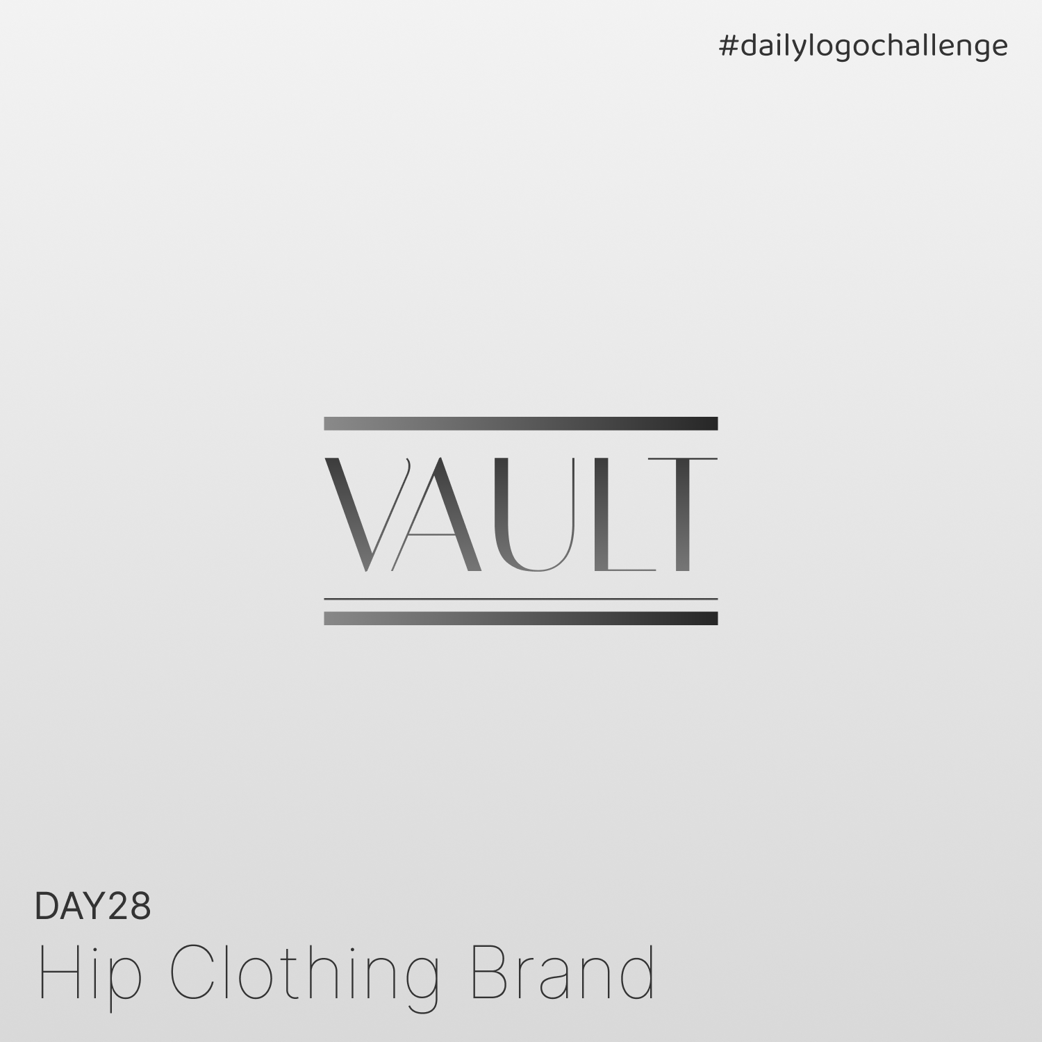 Day 28 | Hip Clothing Brand | Daily Logo Challenge dailylogochallenge day28 design graphic design logo
