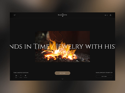 The BlackSmyth – a Jewerly Brand Inspired by History animation beauty branding collection craft e commerce fashion history jewerly legend limited edition midjourney motion graphics shopify tales ui ux