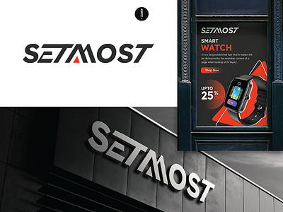 SetMost branding graphic design it accessories lettermark logo logo design logodesign multimedia logo typography wordmark logo