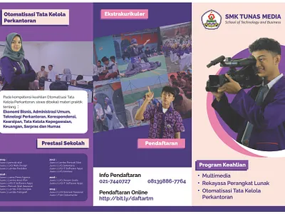 Brochure School animation graphic design