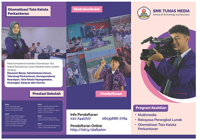 Brochure School animation graphic design
