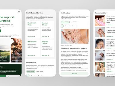 Wellness - Healthy Responsive Website article article detail article popular article section card clean green hero hero for mobile landing page mental health mental website minimalist motivation responsive responsive mobile skin care website web design website wellness