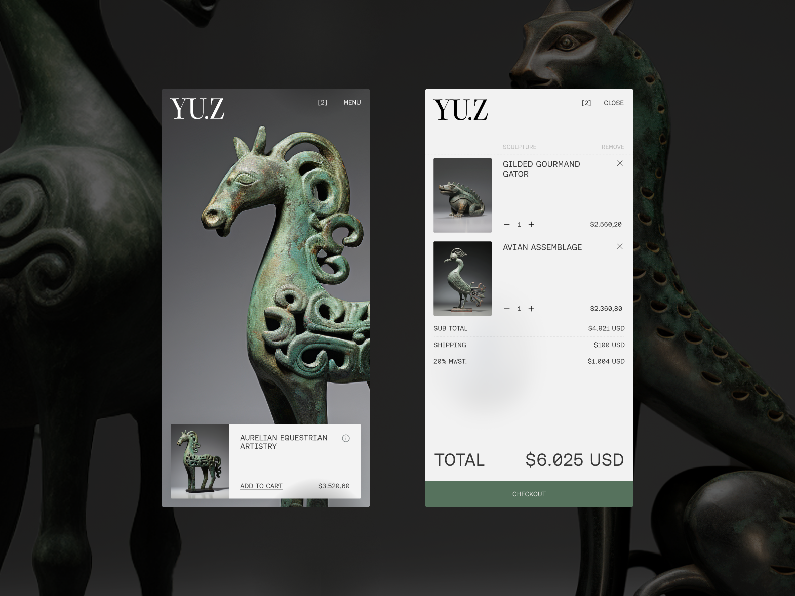 Sculpture E-Commerce, Exploration ancient art artwork artworld craft design digital e commerce history minimal mobile museum online store oriental product sculptures shop trend ui webdesign