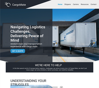 CargoMate Branding & Website branding design graphic design logo ui ux web website