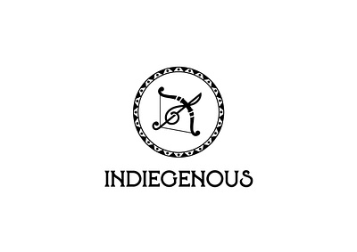 Indigenous music logo arrow music logo branding design graphic design illustration illustrator indigenous indigenous logo logo music logo typography vector