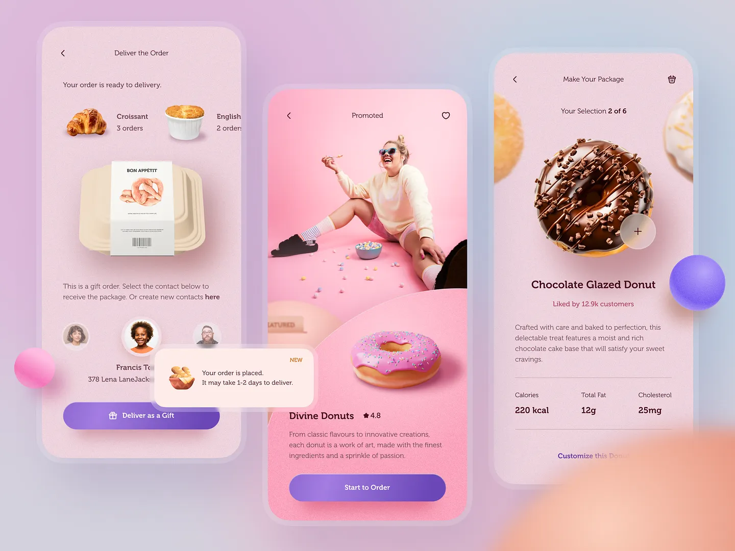 Delicious Bakery Order App for Food Blog Websites