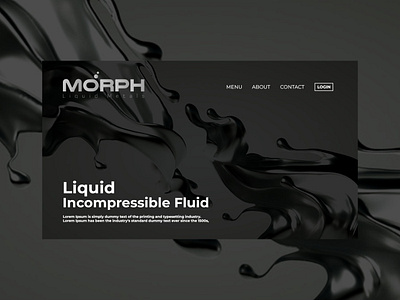 MORPH Homepage Design 3d branding design graphic design logo ui ux