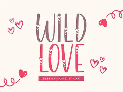Wild Love - Lovely - Cute Font - FREE FONT free font lovely valentine