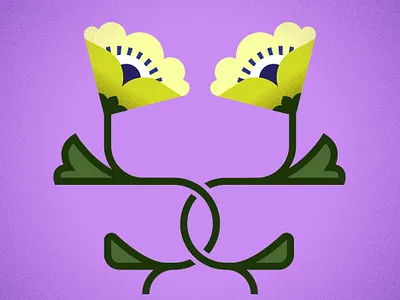 soulmates flowers graphic design illustration peom vector