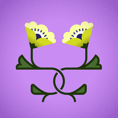 soulmates flowers graphic design illustration peom vector