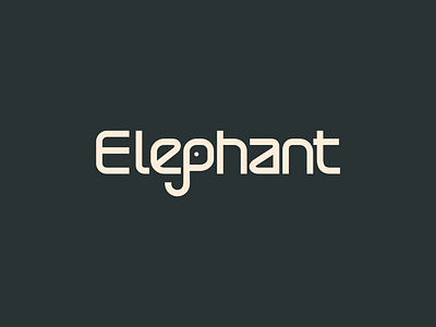 Elephant Wordmark ! branding creative logo design elaphant modern logo elephant logo elephant logo design elephant wordmark graphic design illustration logo logo design minimal elaphant logo minimal logo modern logo ui