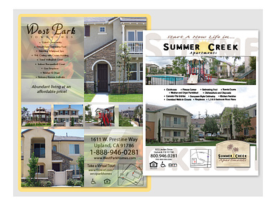 Westpark Townhomes | Page Layout / Design advertisement apartments flier flyer fort worth graphic design handbill page design page layout publication scottymorris scottyofeden texas