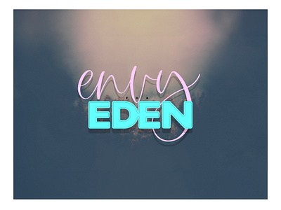 Envy for Eden | Logo Design adobe ambient music band art chillwave designinspiration electronic music envyforeden graphic design instrumental localmusic logo logo design scottymorris scottyofeden
