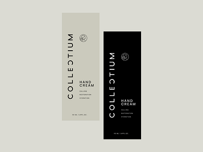 COLLECTIUM branding cleandesign cosmetic cream handcream minimalism moodboard packaging