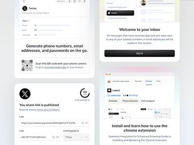 Component SaaS clean component customer customer privacy dashboard design get started interface minimal onboarding pop up product design saas ui ux