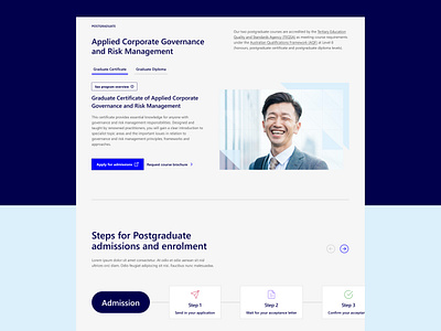 Web Design for Governance Institute of Australia design responsive design ui ux design visual design web design