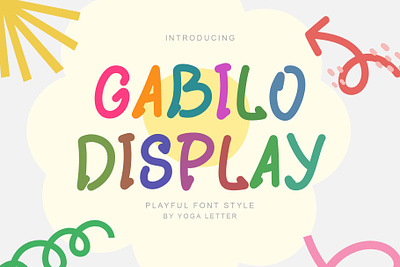 Gabilo Display beautiful branding comic cute design font font design graphic design handwritten illustration logo spring summer ui