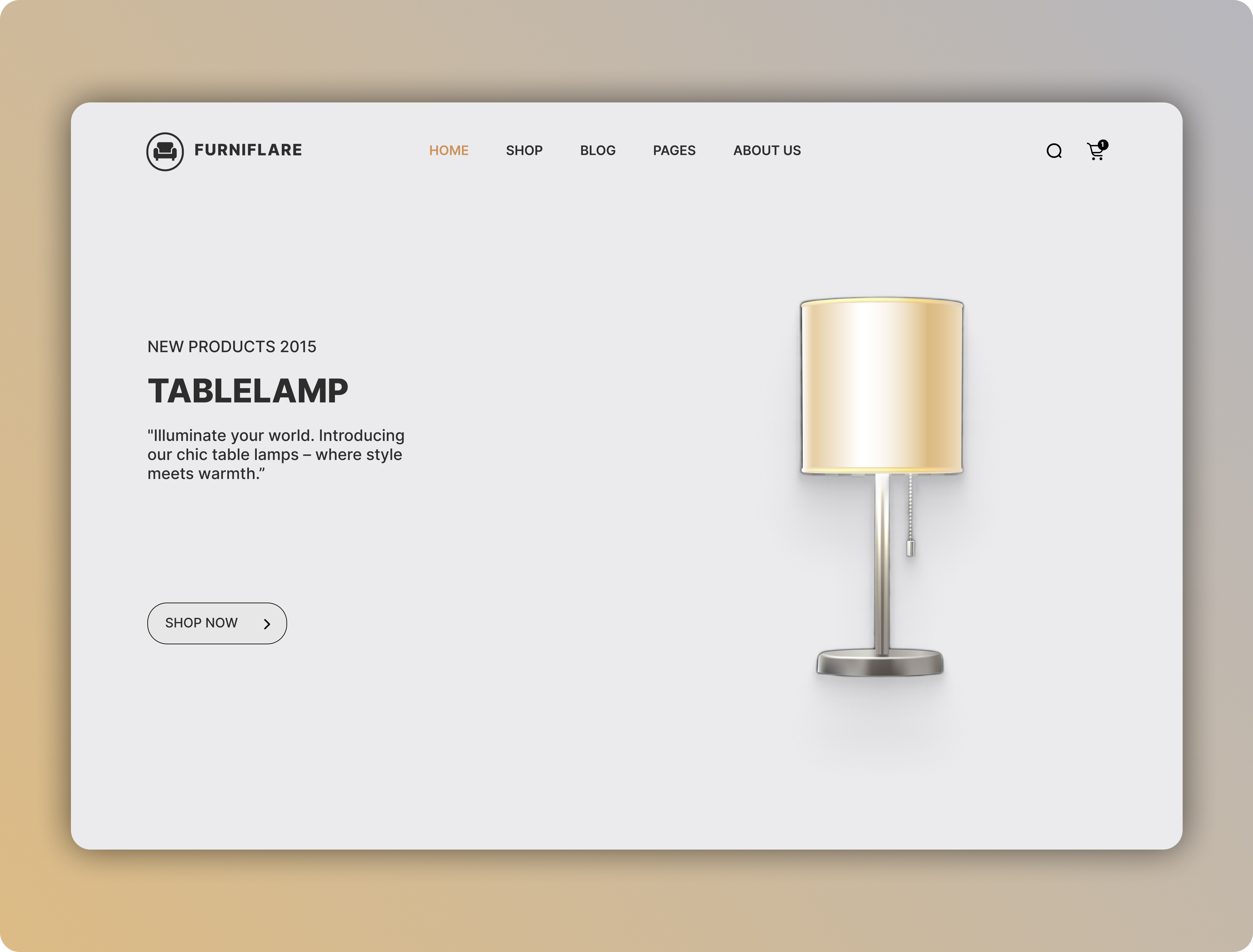 Furniture Website Homepage 3d branding design figma graphic design homepage logo project ui ui design ui ux visual design web design website