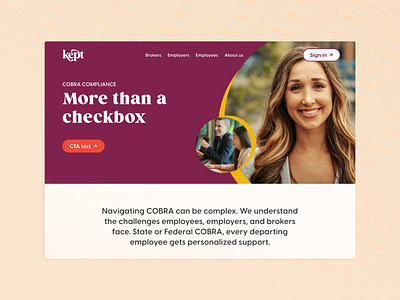 Kept, Inc. | COBRA Compliance for Brokers design graphic design health health services health solutions healthtech responsive design saas ui web design webflow