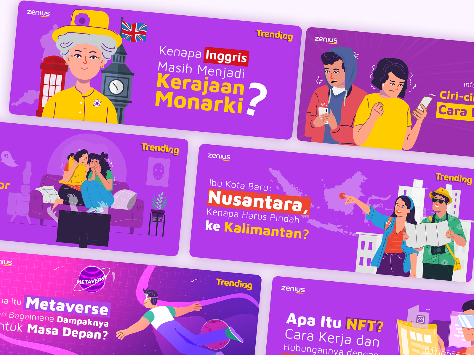 Zenius - Illustration Banner design by omae studio on Dribbble