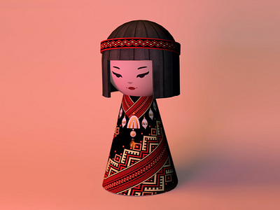 Above The Sun 3d cordilera doll igorota kokeshi