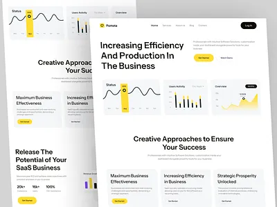Saas Landing Page Design design header design header ui landing page landing page ui saas saas landing page saas product ui ui design uiux user interrface web web design website website design website ui