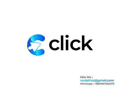 C click logo a b c d e f g h i j k l m n c c click c click logo click contact creative logo gradient graphic design icon letter c logo m n o p q r s t u v w x y z motion graphics reach simple touch trace typography unique logo
