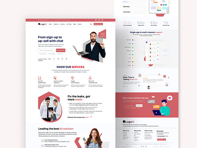 SaaS Website Design In Figma free landing page figma