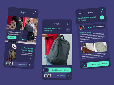 Bags eCommerce App UI Design app ui design bags ecommerce app ui ecommerce app ui ecommerce app ui design ecommerce ui mobile app ui design ui ui design
