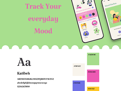 Mood Harbor - Mood Tracking App appdesign appui design graphic design illustration moodapp ui