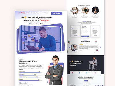 portfolio website design with Figma free landing page figma