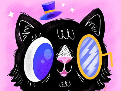 The Fanciest Cat cartoon illustration pet texture