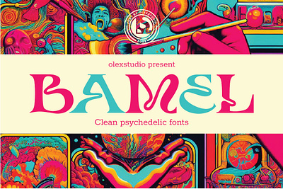 BAMEL - Psychedelic Font psychedelic font trends