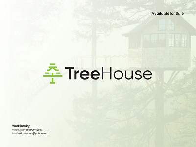 TreeHouse - Real estate logo, logo design, brand identity branding business logo house logo logo logo design modern logo nature logo popular logo property logo real estate logo tree logo treehouse logo