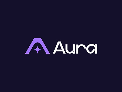 Aura Logo Design app icon aura logo brand identity branding creative logo logo design