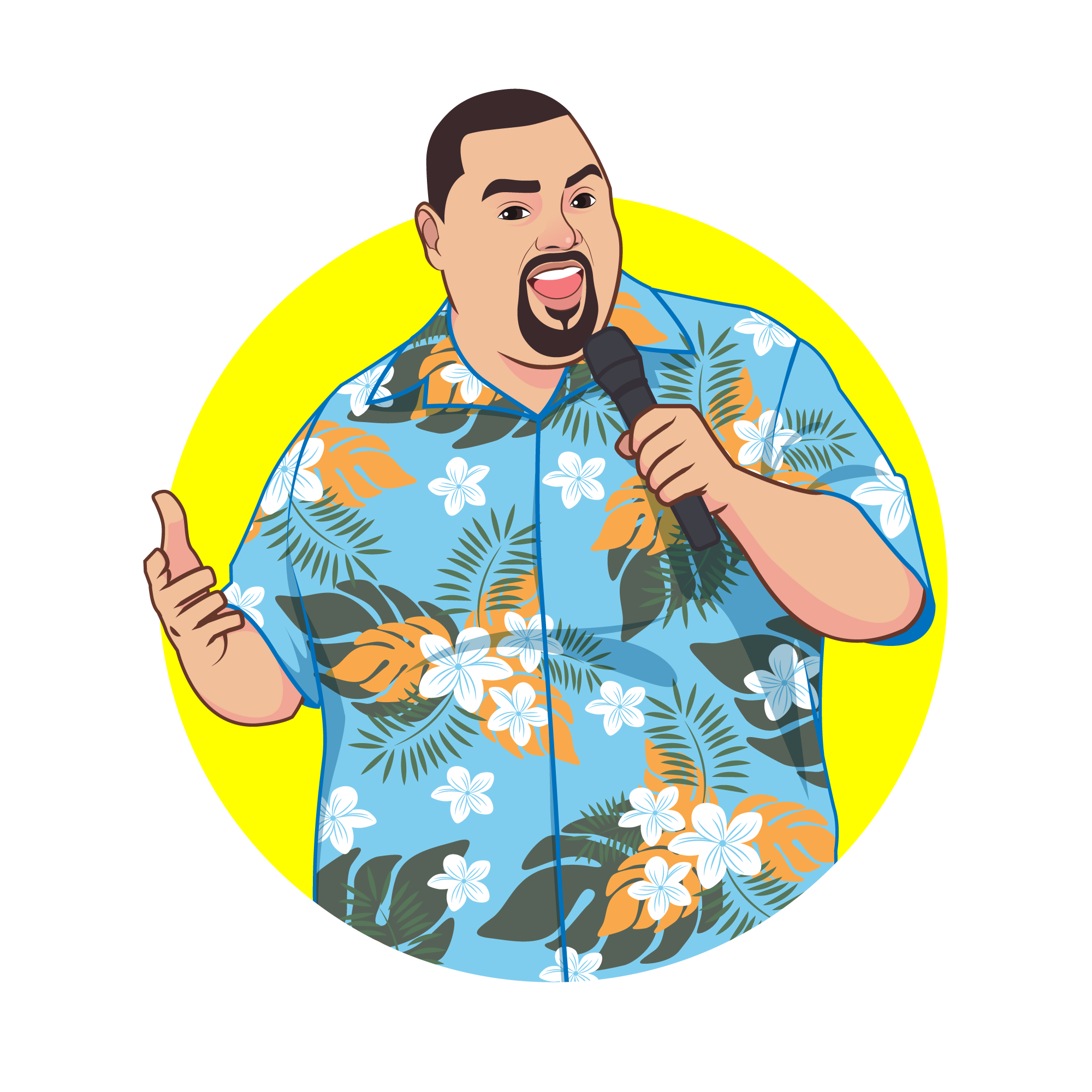 Fluffy cartoon character design illustration mascot vector