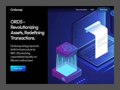 Transactions Landing Page landing web design