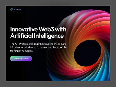 Artificial Intelligence Landing Page landing web design