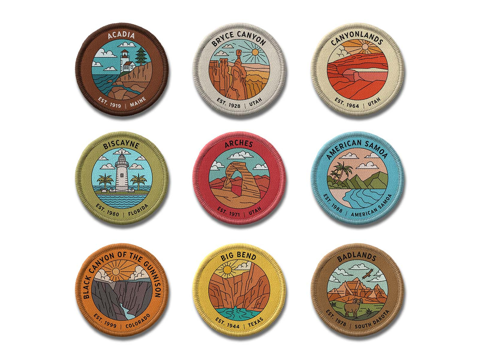 USA National Parks - Badges Vol. 1 by Muhammad Bagus Prasetyo for ...