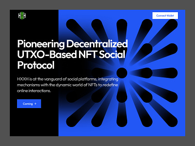 NFT Social Protocol Landing Page landing web design