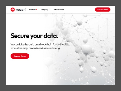 Data Security Landing Page landing web design