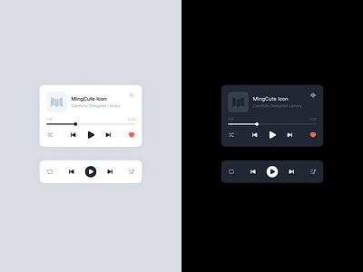 Music player icons music player ui