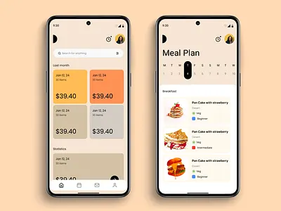 Meal Planning Mobile Application branding cooking app figma meal planning app product design web design zomato app