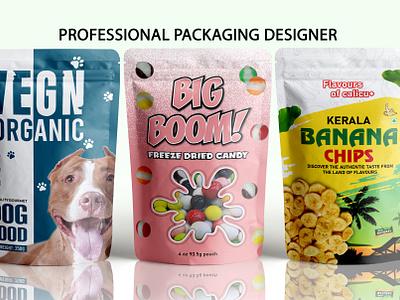Pouch Design banana chips candy cat food chips design dog food packaging dried candy fiverr food food packaging graphic design gummish illustration packaging packaging design pouch pouch design pouch packaging design weed weed pouch