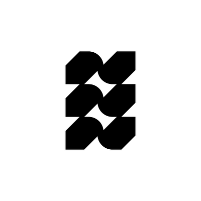 NNN branding design graphic design illustration initials logo logo type modern n simple