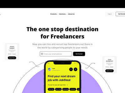 Freelancer Website branding freelancer website freelancer website landing page product design ux design web design