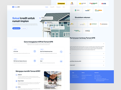 Teman KPR- Landing Page home home ownership loans homeownership landing page loancomparison onlineplatform propertyfinance uiuxdesign