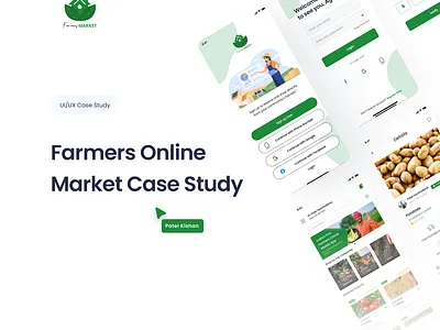 Farmers Online Market App UX case-study app design case study design figma ui uidesign uiux ux ux casestudy