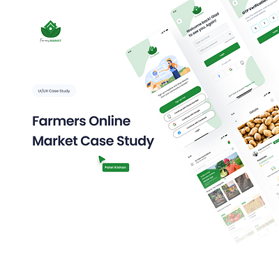 Farmers Online Market App UX case-study app design case study design figma ui uidesign uiux ux ux casestudy